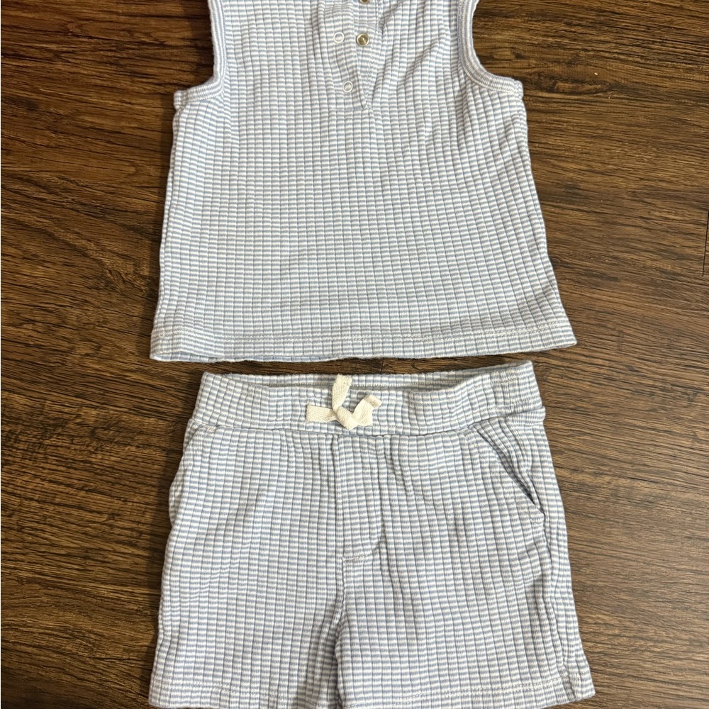 Janie and Jack Sleeveless Top and Shorts Set